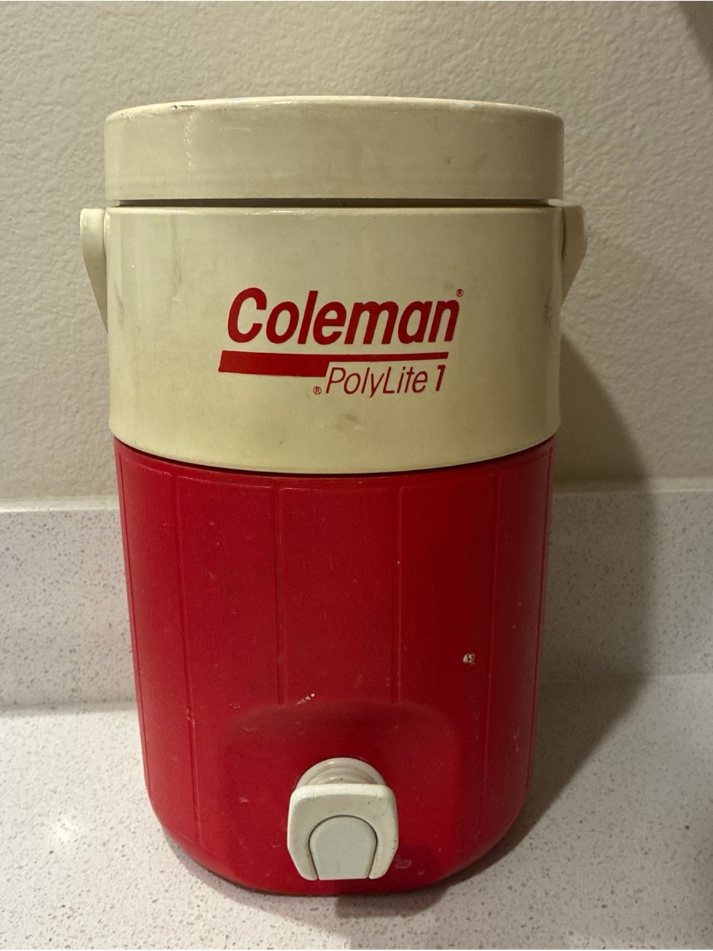 VINTAGE Coleman Polite 1 Gallon Jug Red